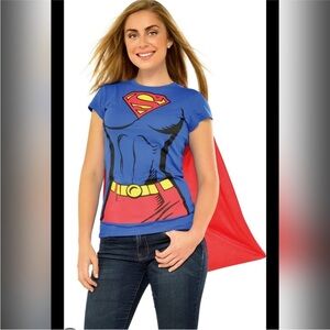 Rubie’s Women’s Super Girl Super Cape Costume Tee Shirt XL